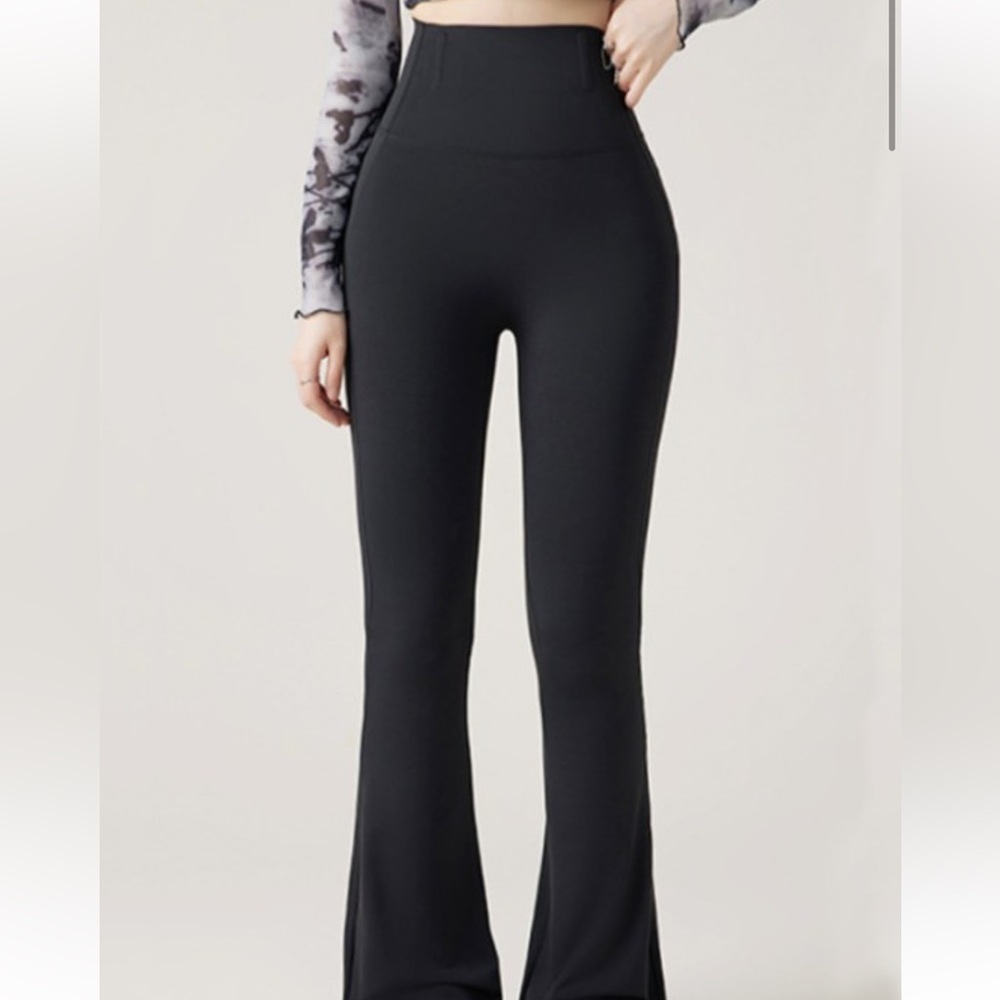 Faja Flare Active Wear Body Shaper Pants | BLACK